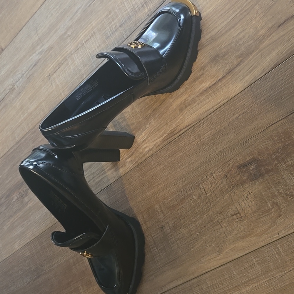 Karl Lagerfeld Shoes Women’s 8M Black Virna Pumps High Heel Gold Embelli… - Picture 7 of 16